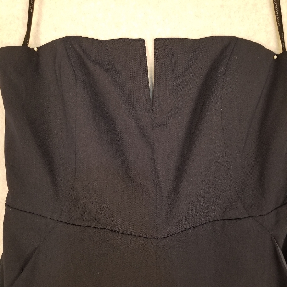 NWT Dessy Collection Vivian Diamond Midnight Blue Strapless Jumpsuit Sz 14R - Picture 4 of 6